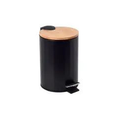 ნაგვის ურნა Bisk Bamboo Black 3L