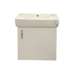 Тумба в комплекте с умывальником Denko ''Minika 50 White'' 50x25см