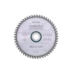 სახერხი დისკი Metabo Multi Cut Professional 160X20, Z54 FZ/TZ 8° მმ