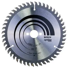 ცირკულარული დისკი Bosch Optiline Wood 160x2.6x20 მმ 48
