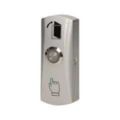 Illuminated ORNO button for door with electric strike aluminum