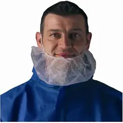 Одноразовая защитная маска для бороды Coverguard Белая 100 шт