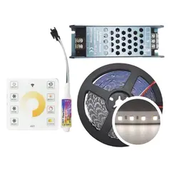 ლენტი LED guoye-120 10m 100W 24V CCT 3000K~6000K თეთრი