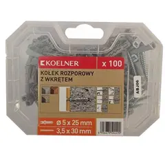 Дюбель анкерный Koelner 3,5x30 mm 100 pcs K-SLM3-FIX-05+
