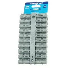 Universal dowel RawlPlug Clips 80 pcs Gray 10 mm SINGLES R-U1-GRY-80-C