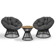 Garden furniture set table and 2 chairs