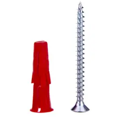 Universal dowel Koelner Red 6 mm with screw 4.0x45 mm 100 pcs -06+445