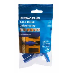 Universal dowel RawlPlug 10 x 50 mm 12 pcs R-S3-4ALL-10/12
