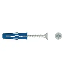 Universal dowel Koelner Blue 8 mm with screw 4.5x35 mm 100 pcs -08+435