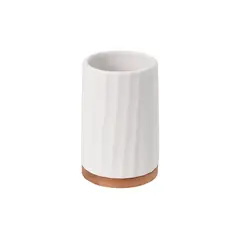 ჭიქა კბილის ჯაგრისებისათის Bisk kido white bamboo