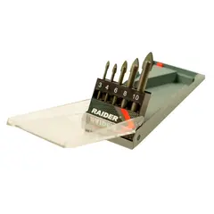Set of drills for glass and tile Raider 157798 3-10 mm 5 pcs