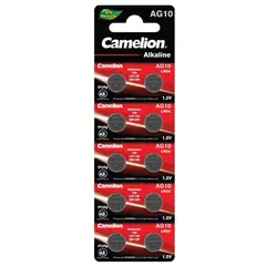 ელემენტი Camelion AG10-BP10 Alkaline LR54 10 ც