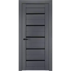 კარის ბლოკი Terminus ELIT PLUS Antracit №111 38x700x2150 mm. შუშა შავი