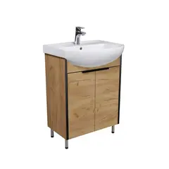 Тумба для ванной с умывальником Dacota Craft 60 wood Runa 60 см