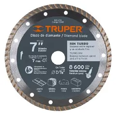 ალმასის დისკი Truper Turbo DID-270 180 მმ