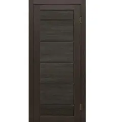 კარის ბლოკი Fly Doors PVC LA STELLA 206 მუხა მოკო  36x700x2150 მმ შუშა შავი