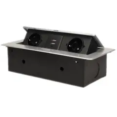 ბუდე ავეჯის ORNO 3х16А 2xUSB Schuko IP20 13109G