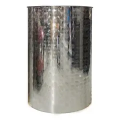 Barrel stainless steel 300 l with pneumatic cover BV300
