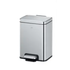 Metal bin with pedal Ekoflora silver 21x22x30.1 cm 6 l