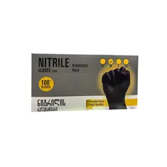 ხელთათმანი ერთჯერადი NITRILE Black  M