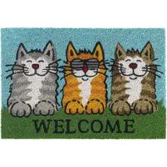 ფეხსაგები Hamat Ruco Print Welcome Cats 40x60