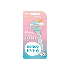 Станок для бритья для женщин DORCO 6 лезвий + 1 картриджа
