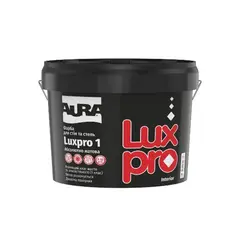 Краска акриловая Eskaro Aura Luxpro 1 9 л гладкая прозрачная