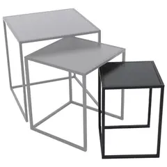 Подставка для цветочного горшка Mega Collections Eton Sidetable Square Black W27H38