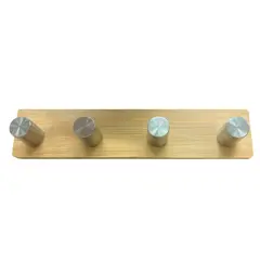 Вешалка для полотенец деревянная 4-х секционная Bathlux 18 х 4.5 см