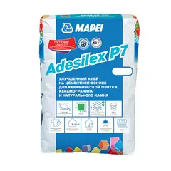 Cement-based adhesive Mapei Adesilex P7 C2T 25 kg white