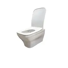 Wall mounted toilet with head cover BOCCHI Scala White