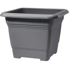Горшок пластиковый Scheurich METALLIC GREY  40/326 PFLANZGEFAESS
