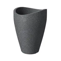 Горшок цветочный пластиковый Scheurich SCHWARZ GRANIT 54/254 HOCHGEFAESS
