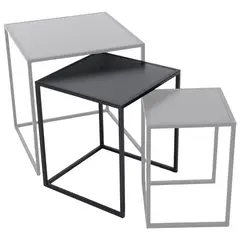 Подставка для цветочного горшка Mega Collections Eton Sidetable Square Black W36H42