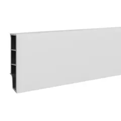 Skirting board VOX SEMPLA white 2400x65x14 mm