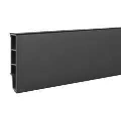 Skirting board VOX SEMPLA black 2400x65x14 mm