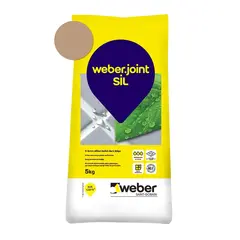 შემავსებელი ფილის ნაკერებისთვის Weber.joint SIL 5 კგ 411 კრემისფერი ბეჟი