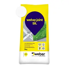 შემავსებელი ფილის ნაკერებისთვის Weber.joint SIL 5 კგ 400 თეთრი
