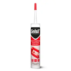 Силикон универсальный Selsil Multi Purpose Silicone Sealant 280 мл черный