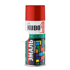 Enamel universal Kudo KU-1001 Ral 9003 white glossy 520 ml