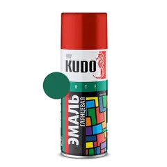 Enamel universal Kudo KU-1007 Ral 6016 dark green 520 ml