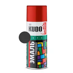 Enamel universal Kudo KU-1102 Ral 9005 matt black 520 ml