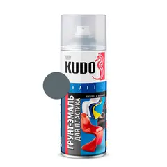 გრუნტი-ემალი პლასტმასისთვის Kudo KU-6001 520 მლ ნაცრისფერი