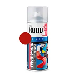 გრუნტი-ემალი პლასტმასისთვის Kudo KU-6006 520 მლ წითელი