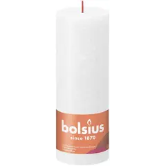 სანთელი Bolsius Rust Cloudy White 190/68 მმ