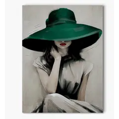 სურათი ტილოზე Styler ST725 GREEN HAT 70X100