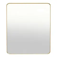 Mirror with metal frame PRA-17 80 x 60 cm gold