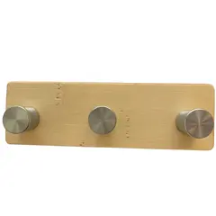 პირსახოცის საკიდი კაუჭი ხის 3-ნი Bathlux 13.5 x 4.5 სმ