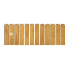 Extendable mini wooden fence 120x20 cm