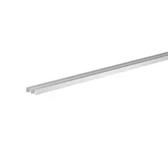 Aluminum profile Ш-beam Arcansas anodized silver 20x10x1000 mm